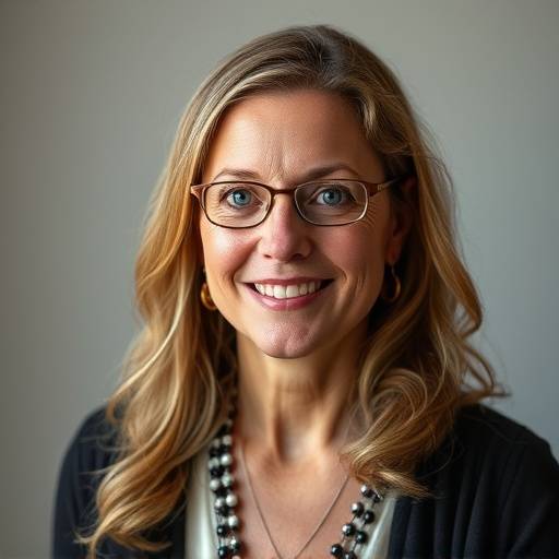 Et portrettbilde av Astrid Lund, kursinstruktør.